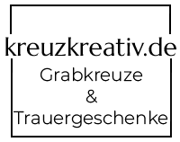 Logo kreuzkreativ Grabkreuze Trauergeschenke