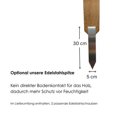 Edelstahlspitze - kreuzkreativ