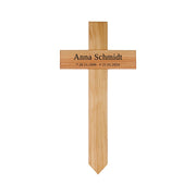 Grabkreuz aus Holz mit Namen (eckig) Mein Shop 