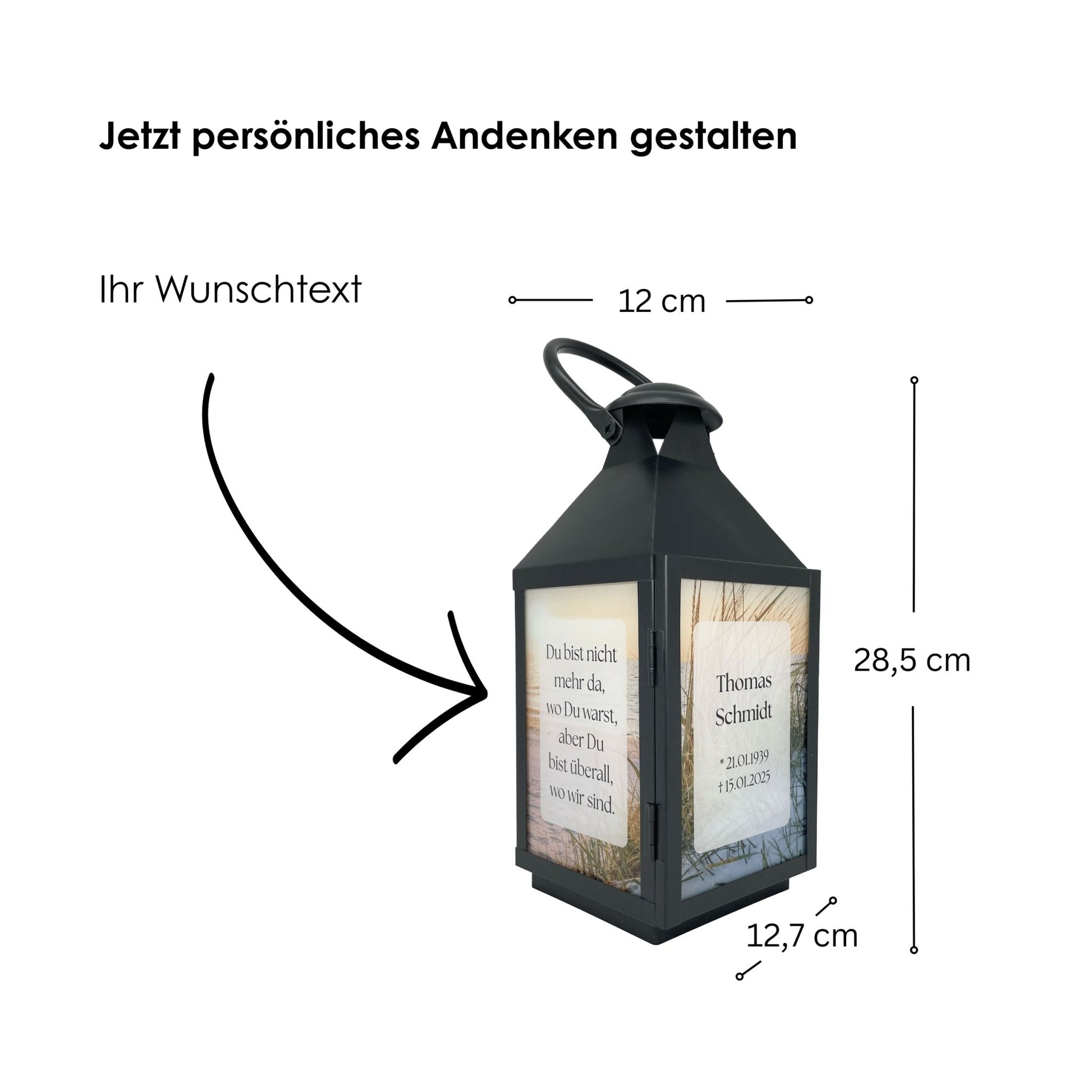 Grablaterne Meerblick kreuzkreativ 